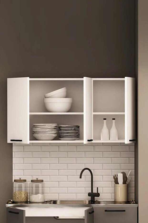 120 Cm Dani Mini Üst Mutfak Dolabı - 4
