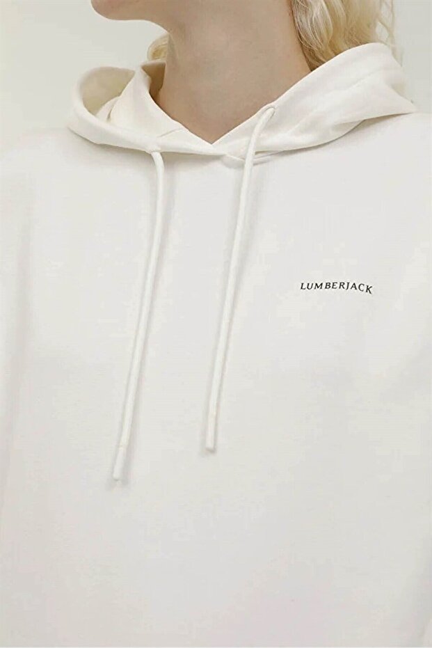 Kadın Sn80 Basıc Hoodıe 2 Pr Sweatshırt Ekru - 3