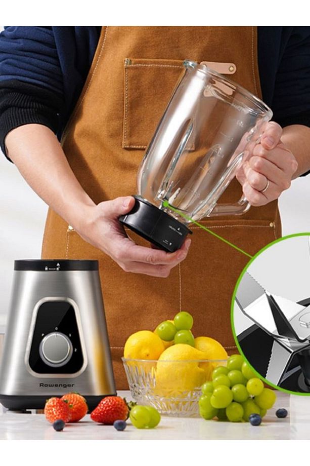 2in1 Inox 1.5lt Cam Hazneli Sürahili Smoothie Blender 600ml Kişisel Blender - 3