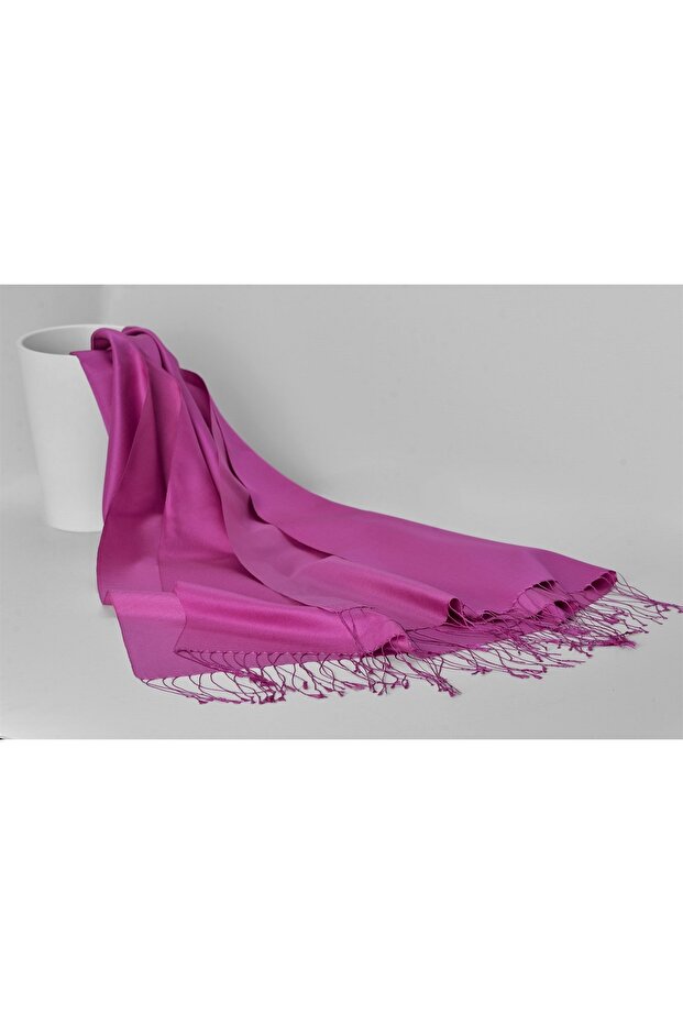 Fuşya-128 İpek Şal 3011 - 1