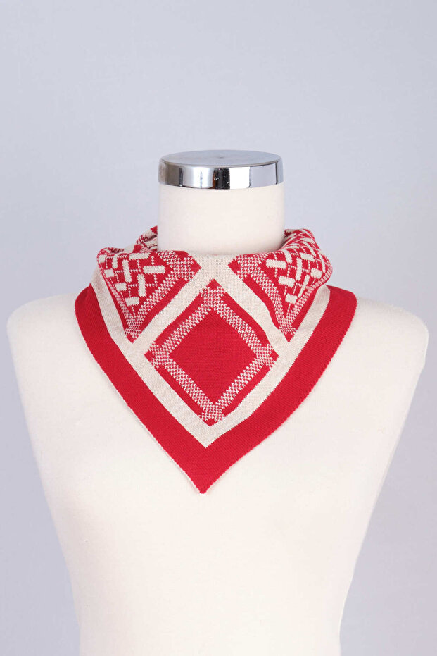 Desenli Triko Fular - 4