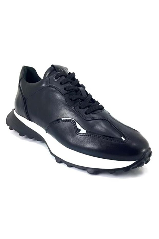 4821 Genuine Leather Casual Men's Shoes-Black