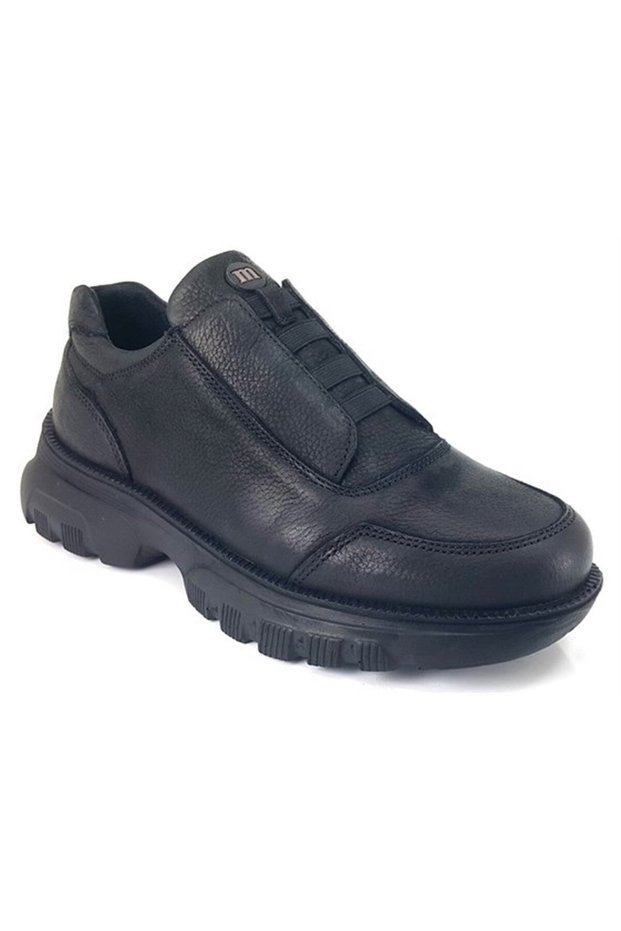 3115 Genuine Leather Casual Women's Shoes-Black Nubuck
