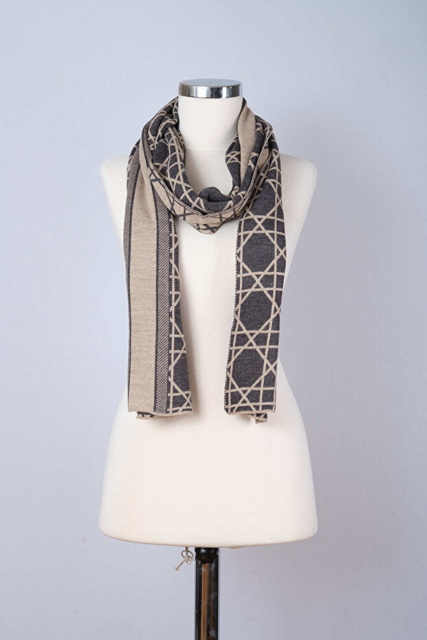 Cannage Desenli Triko Atkı - 6