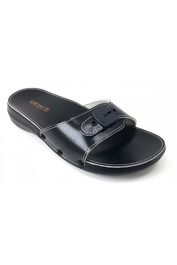 6500-Minelli Slippers-Black