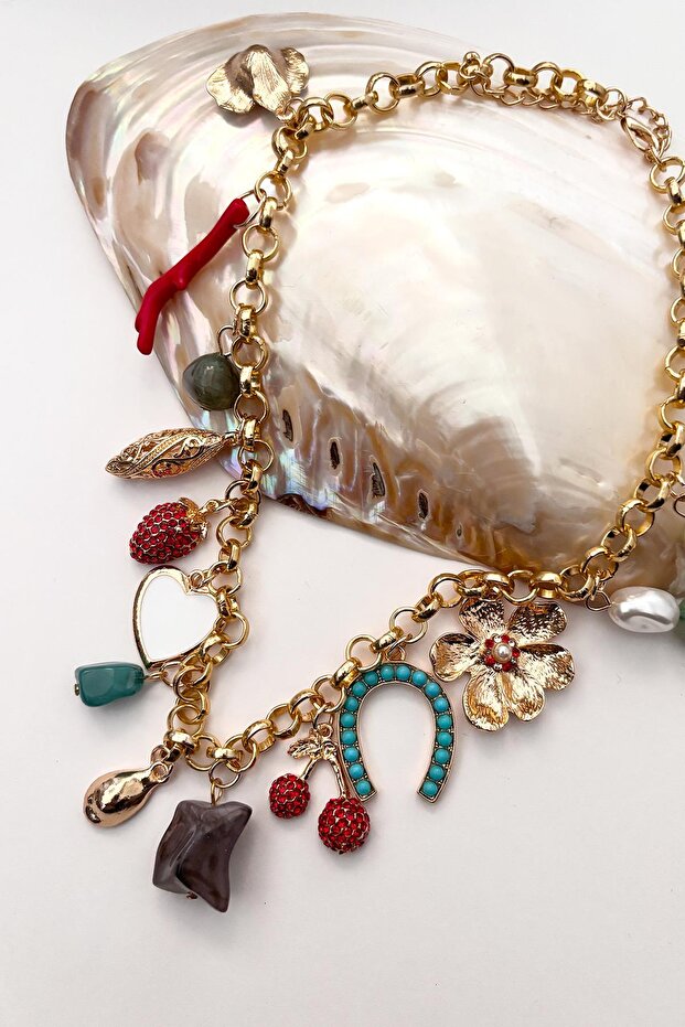 Charm Uçlu Şans Kolyesi - 3