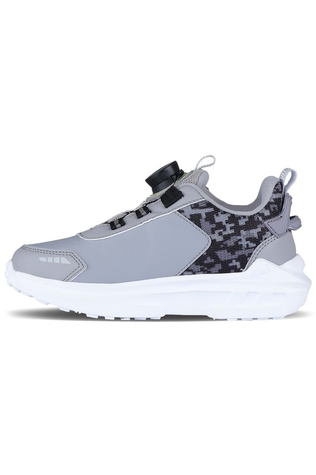 Code Akıllı Bağcık Mekanizmalı Ortopedik Çocuk Spor Ayakkabı GRİ - 2