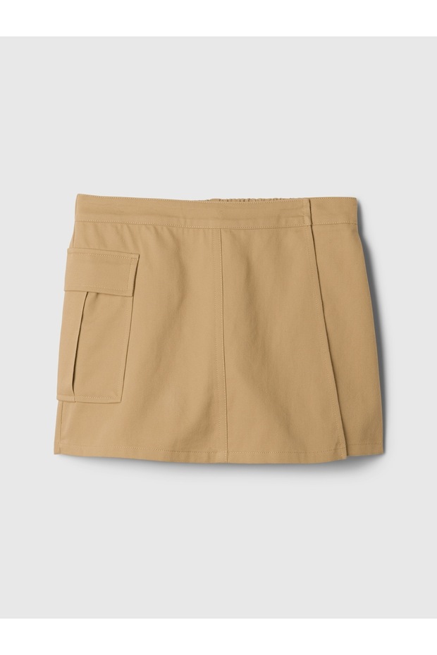 Kız ÇocukUtility Wrap Şort Etek - 2