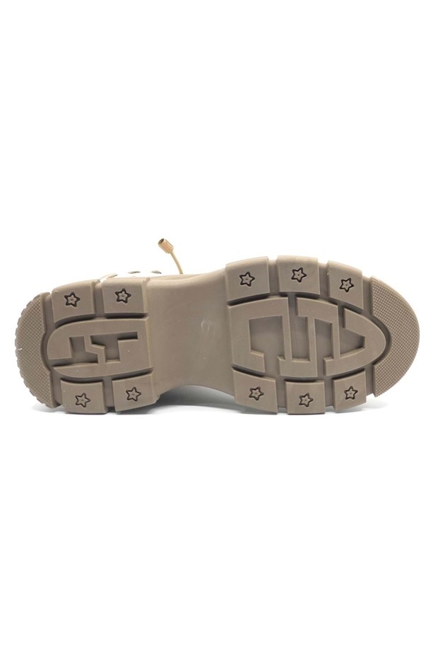 Fade Memory Kaucuk Kaymaz Taban Unisex Kadın Bot BEJ - 5