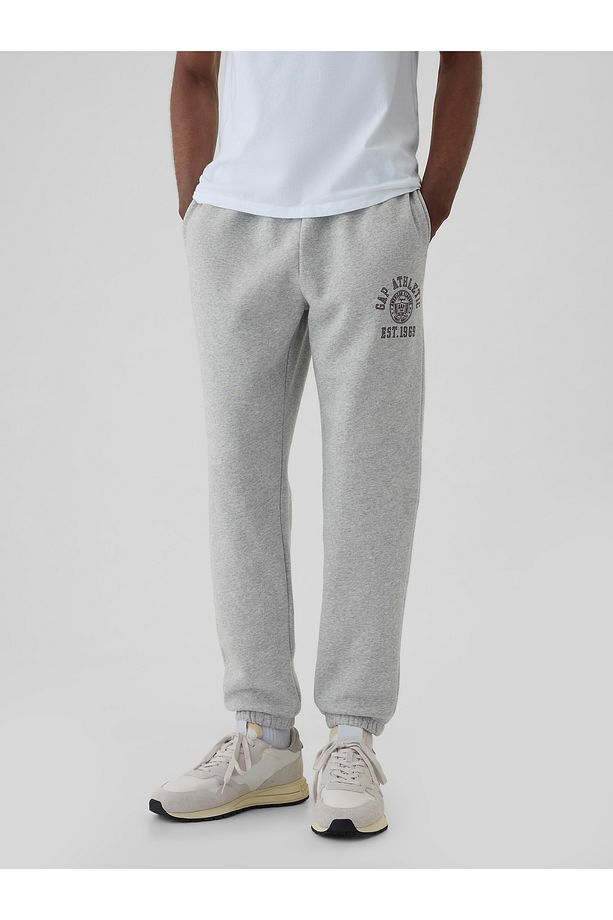 Erkek Gri Vintage Soft Gap Logo Jogger Eşofman Altı - 4