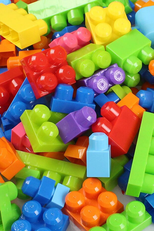 Play Blox Yapı Oyuncakları 83 Parça Kovalı Parlak Renkler Mega Blok - 3