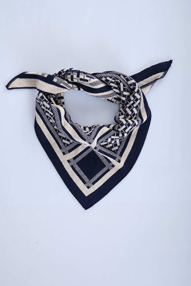 Desenli Triko Fular - 4