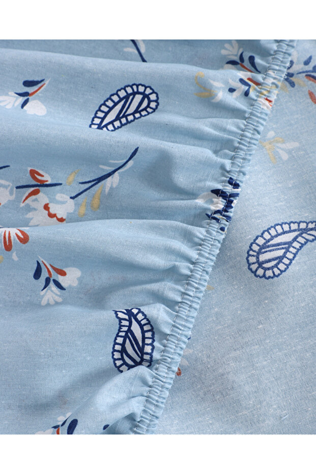 Patterned Single Oversized Elastic Bed Sheet - 3