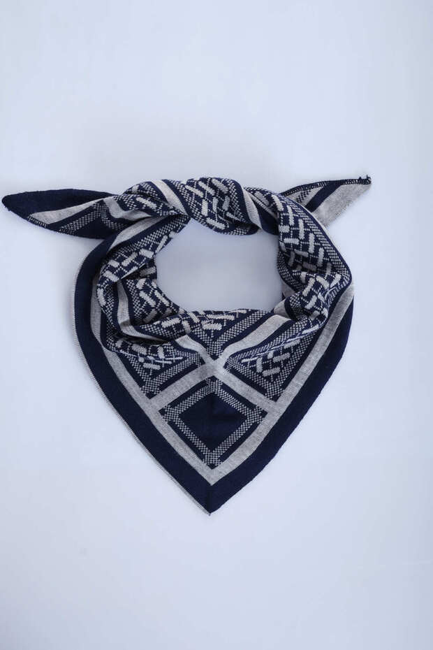 Desenli Triko Fular - 3