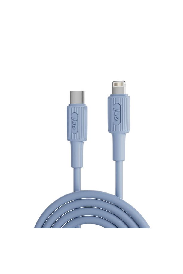 27w Usb Type-c To Lightning Iphone Ipad Silikon Hızlı Şarj Ve Data Kablosu Mavi 1 Metre - 1