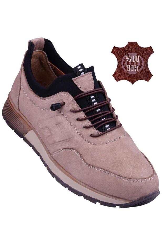 Inside and Outside Genuine Leather Orthopedic Sole Men's Casual Shoes DTC9021