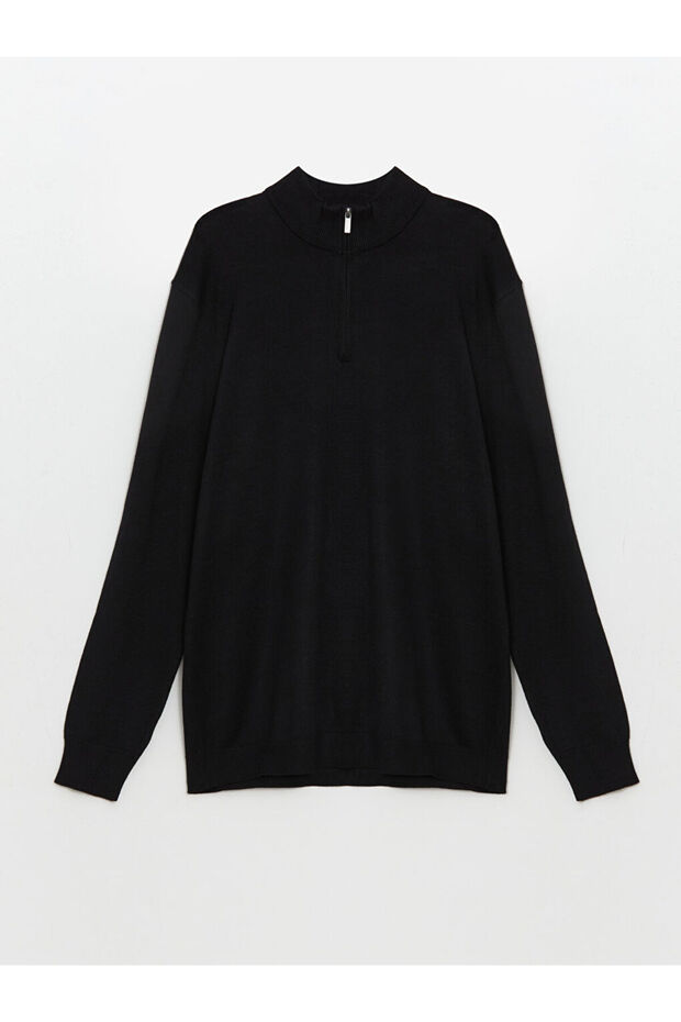 LCW Vision Dik Yaka Uzun Kollu Erkek Triko Kazak - 5