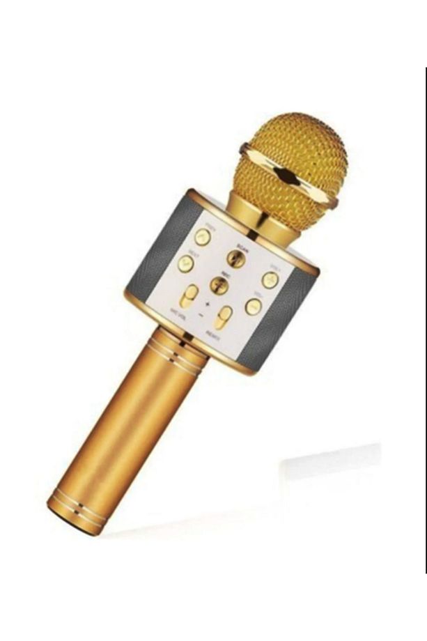 Kareoke Mikrofon Bluetooth Hoparlör Ses Değiştirme-SD KART-USB Şarjlı Özellikli - 3