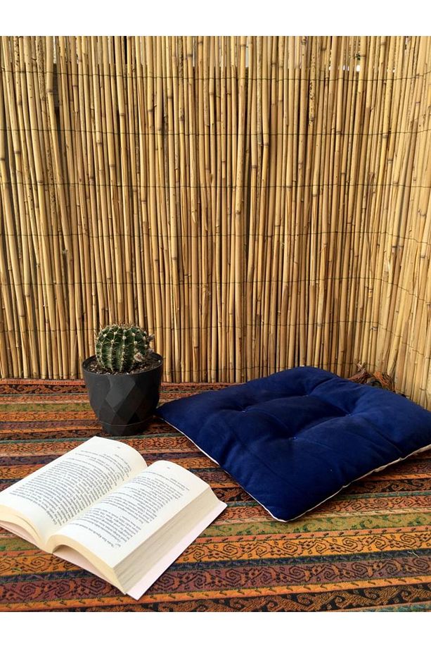 Bambu Çit Kamış Çit Hasır Çit 1x5 Metre Eni 1 Metre Uzunluk 5 Metre Bahçe Çiti Rulo Çit Bambu Çit - 7