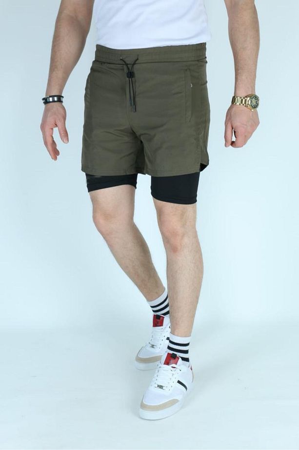 MF STORE / ASTARLI TAYTLI ŞORT / GİZLİ CEP DETAYLI - 1