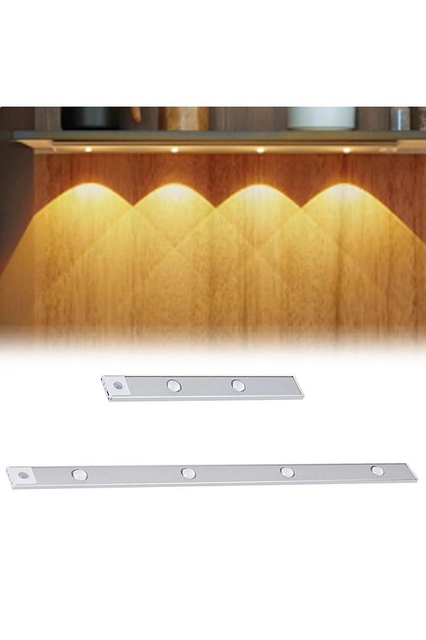 Dekoratif Gece Lambası Hareket Sensörlü Usb Şarjlı Led Aydınlatma Masa Lambası 40 Cm Silver - 2