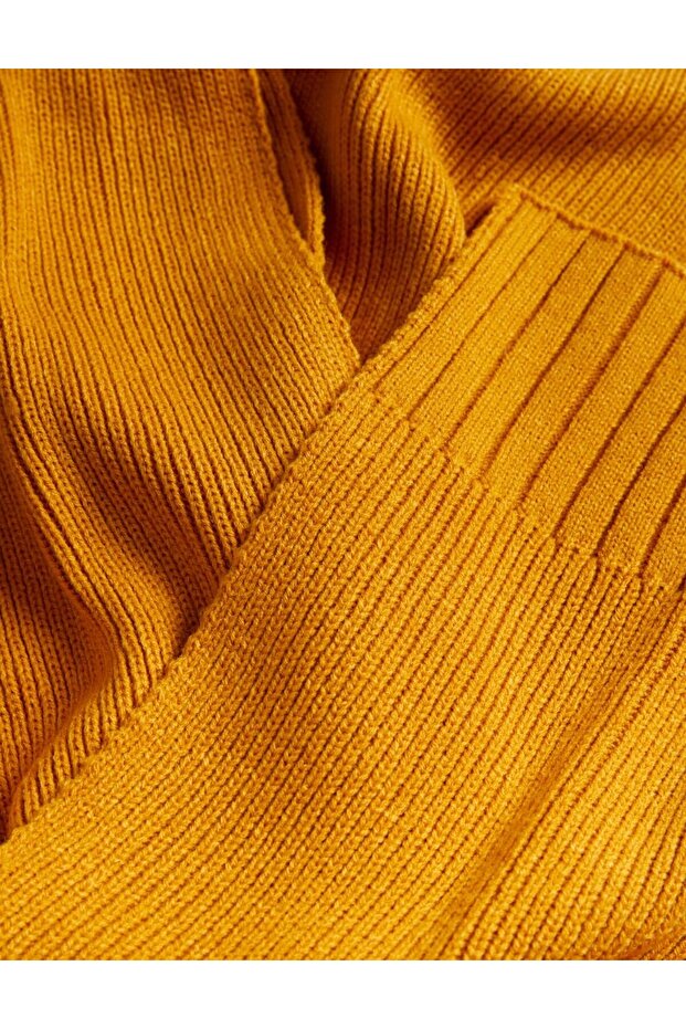 Fitil Detaylı Örme Atkı - 2