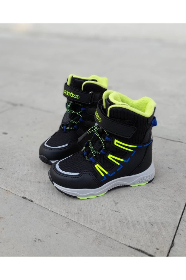 Çocuk kışlık bot kar ve yağmur botu kaydırmaz tabanlı - 1