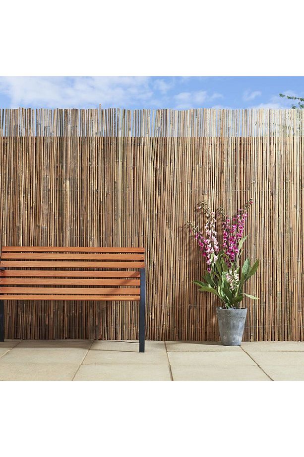 Bambu Çit Kamış Çit Hasır Çit 2x5 Metre Eni 2 Metre Uzunluk 5 Metre Bahçe Çiti Rulo Çit - 6