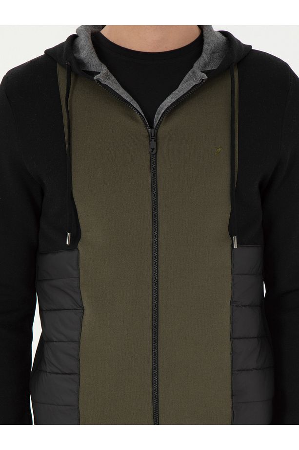 Siyah Regular Fit Triko Hırka 50292502-VR046 - 6