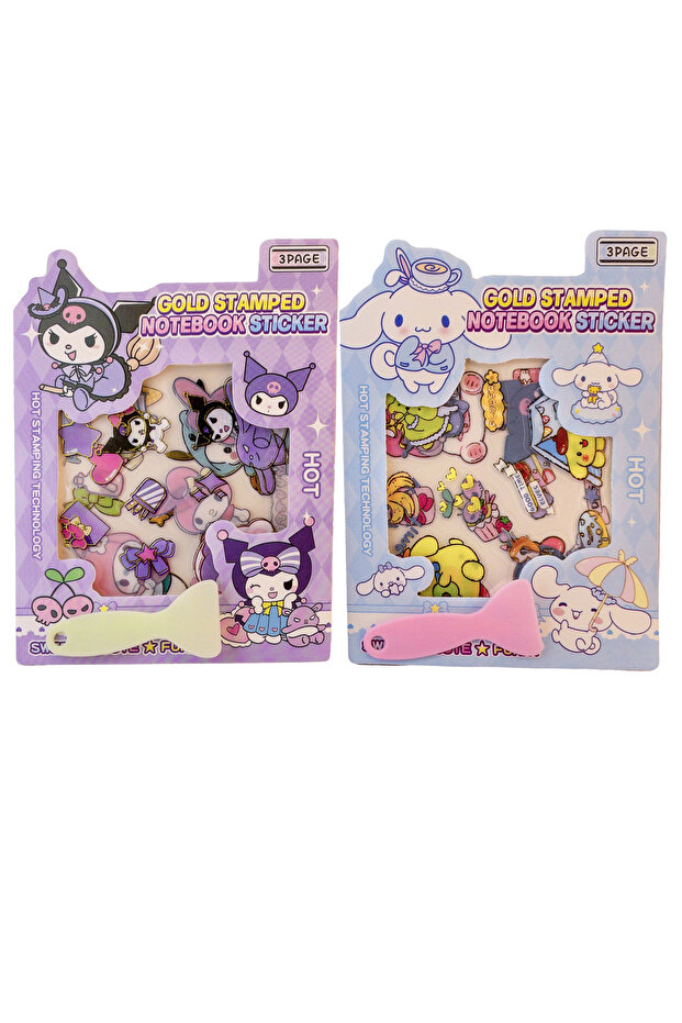 Kuromi & Cinnamoroll Transparent Sticker Set of 2