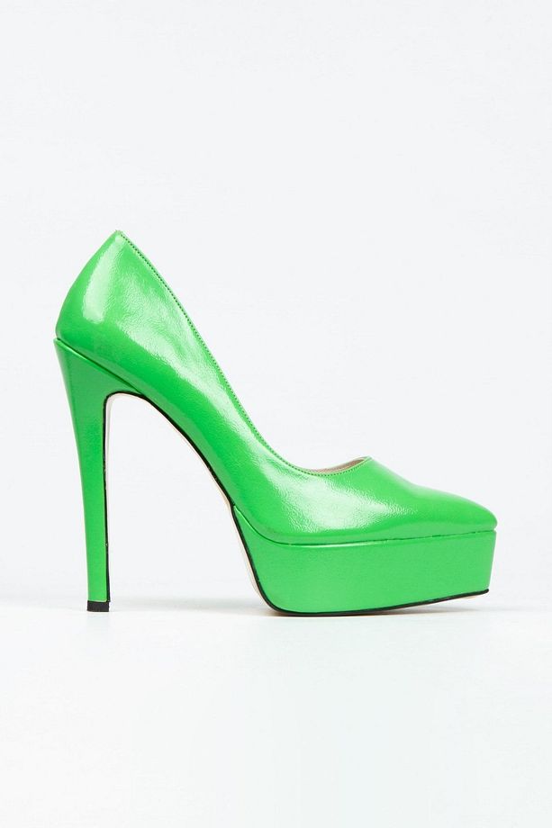 Kadın Yüksek Platform Topuklu Stiletto Abiye Ayakkabı - 1