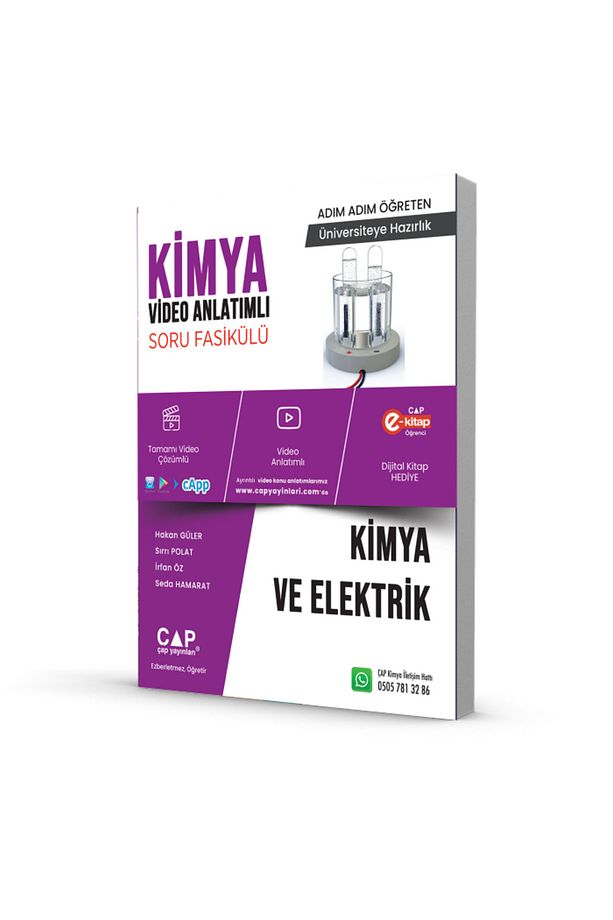 Çap Kimya Kimya ve Elektrik Video Anlatımlı Soru Fasikül - 1