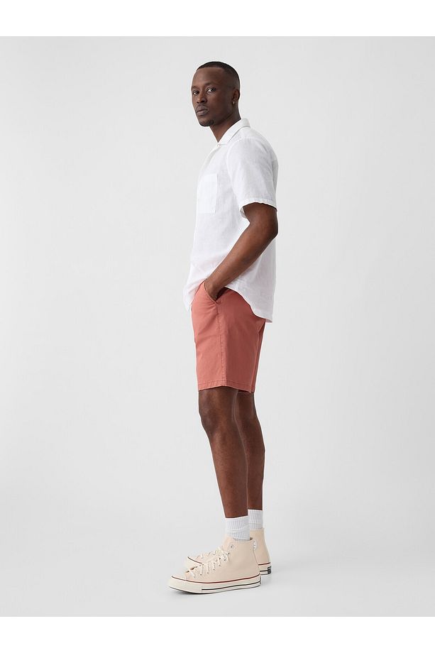 Erkek Kırmızı Essential Khaki Şort - 4