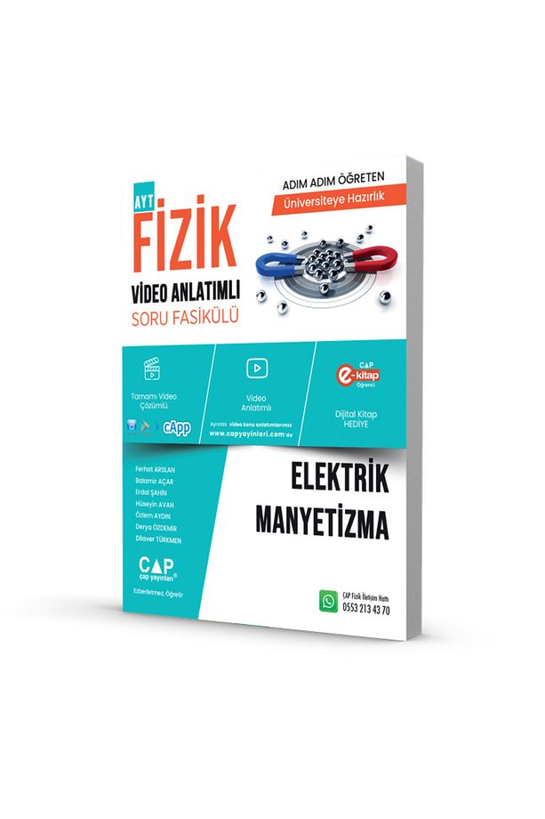Çap Fizik Elektrik Manyetizma Video Anlatımlı Soru Fasikül - 1