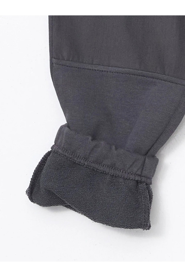 LCW Kids Antrasit Beli Lastikli Erkek Çocuk Jogger Eşofman Altı - 4