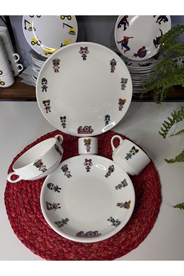 Tebak Lol Model 5 Piece Children's Dining Set Food Set