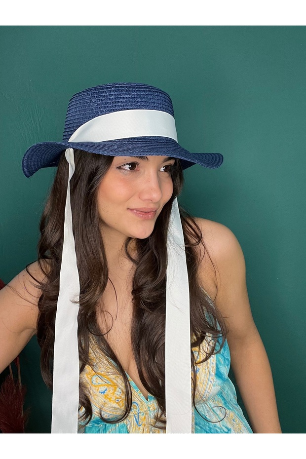 Straw Hat with Ties - 7