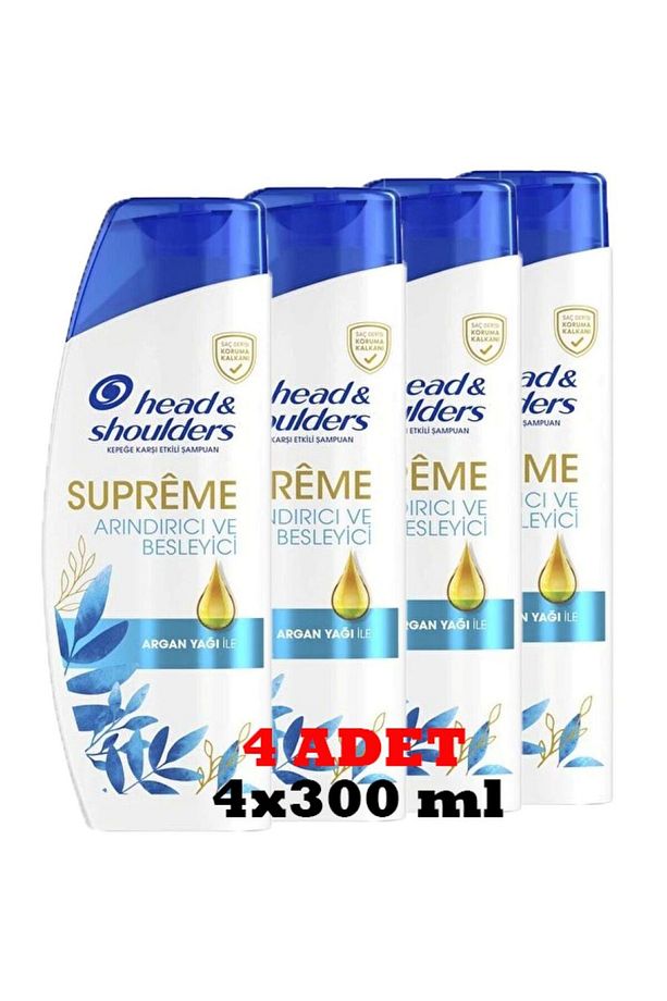 Head & Shoulders Şampuan Supreme Arındırıcı Ve Besleyici 4 ADET (4x300 ml) - 1