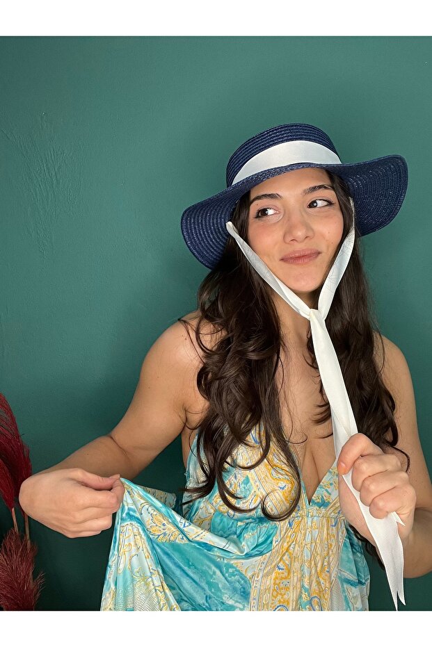 Straw Hat with Ties - 2