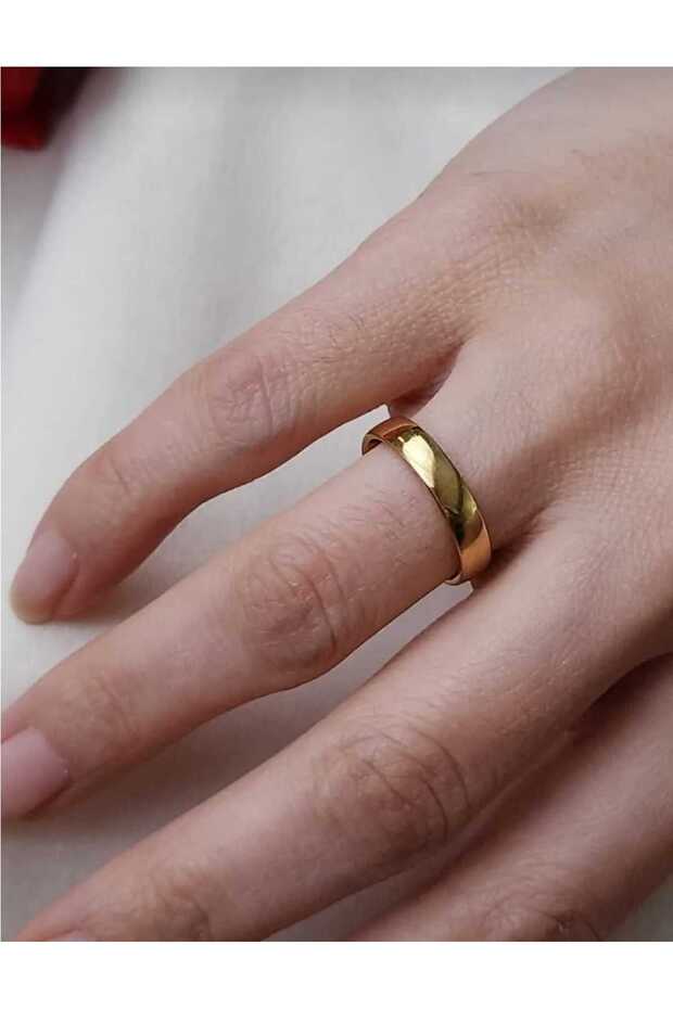 ÇELİK ALYANS 3MM GOLD BOMBELİ - 3