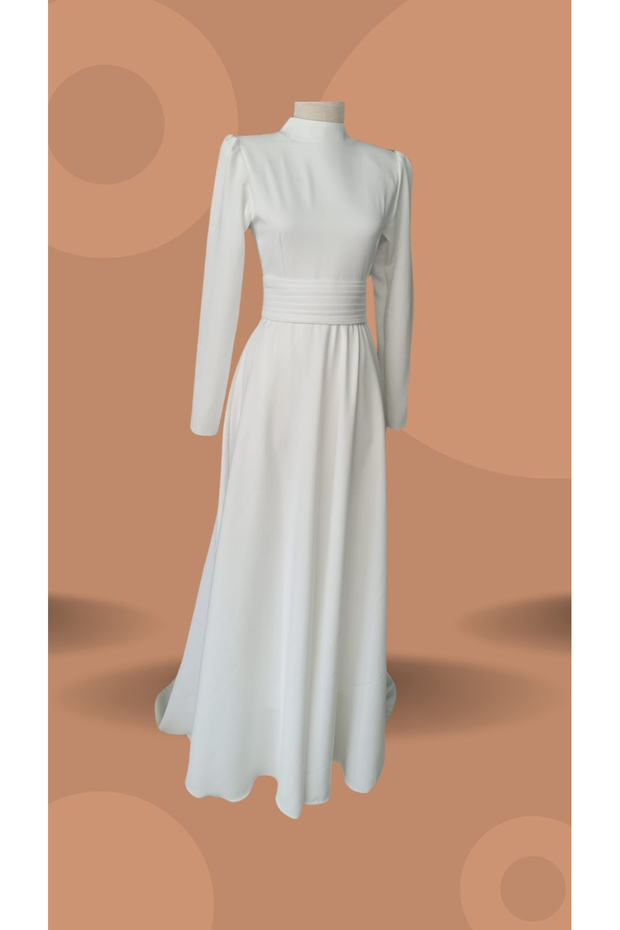 Sara Model Nikah Söz Tesettür Abiye - 3