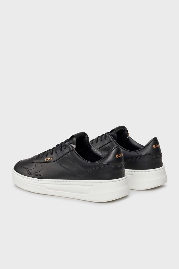Logolu Hakiki Deri Sneaker Ayakkabı Erkek AYAKKABI 50502893 001 - 3