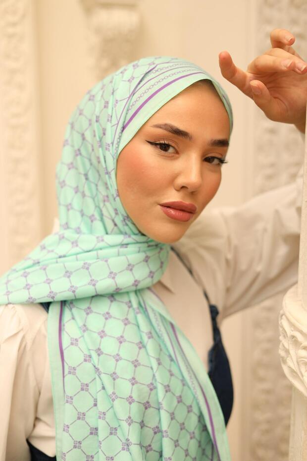 Olinda Shawl - 49005 - 15 Turquoise Purple