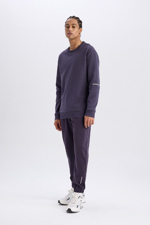 DeFactoFit Sporcu Jogger Eşofman Altı Standart Fit Basic Düz Cepli Beli Paçası Lastikli D3742AX24WN - 2