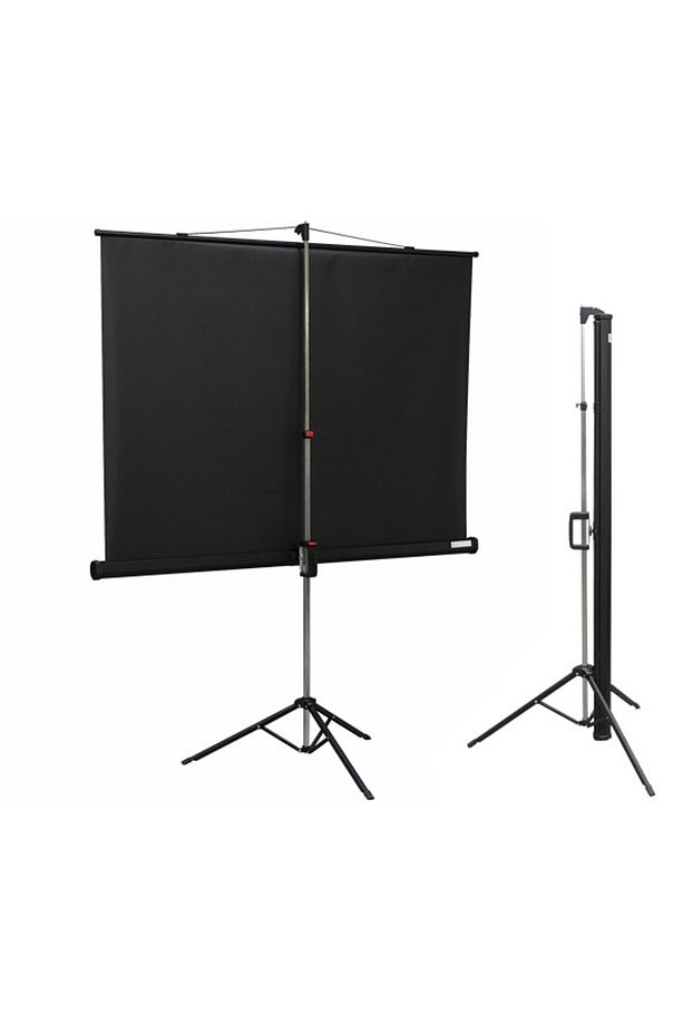 Tx-18 180x180 Cm Tripod Ayaklı Taşınabilir Manuel Projeksiyon Perdesi (ARKASI SİYAH FONLU) - 2