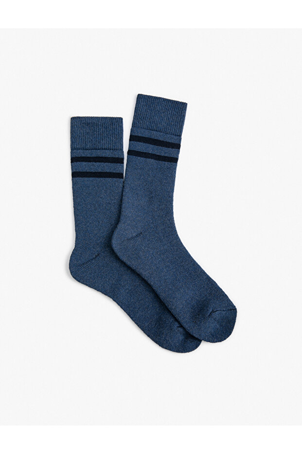 Towel Socks Socket Line Patterned