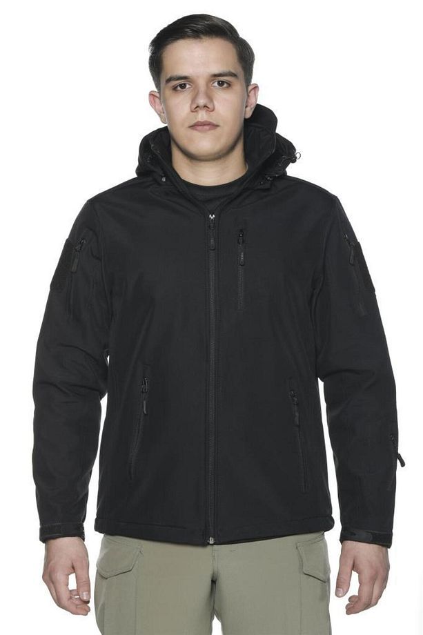 Taktik Çok Cepli Polar Astarlı Suya Dayanıklı Avcı Outdoor Softshell Mont - 1