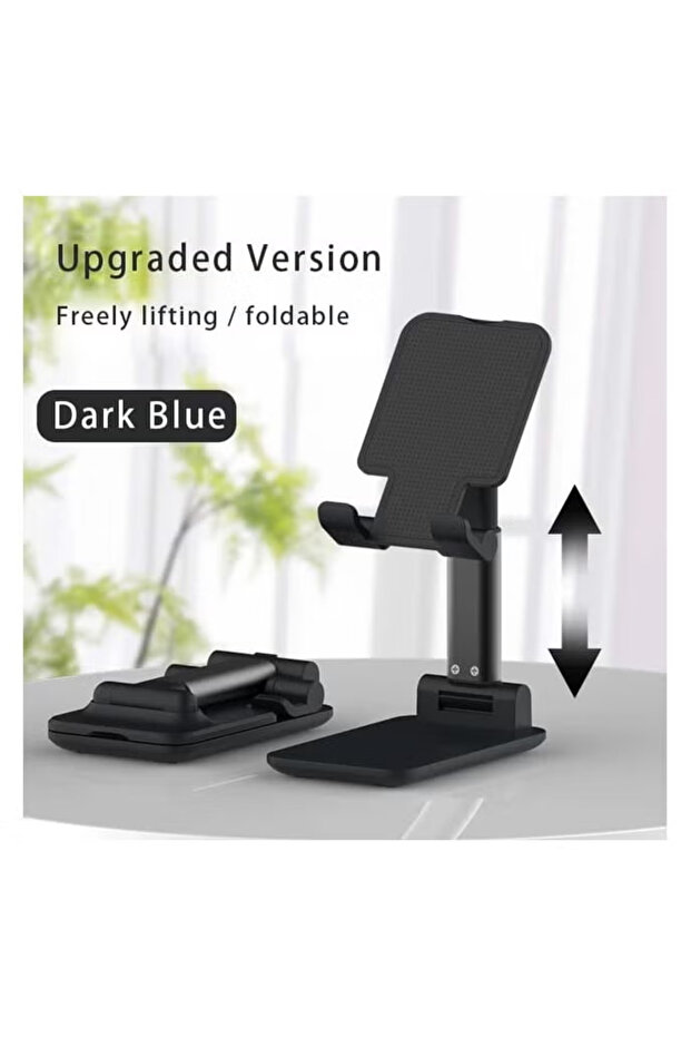 Folding Desktop Phone Stand Black حامل هاتف مكتبي قابل للطي - 4
