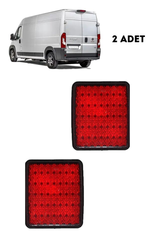 Fiat Ducato Rear Bumper Reflector Boxer Jumper Compatible - 2 Piece Set