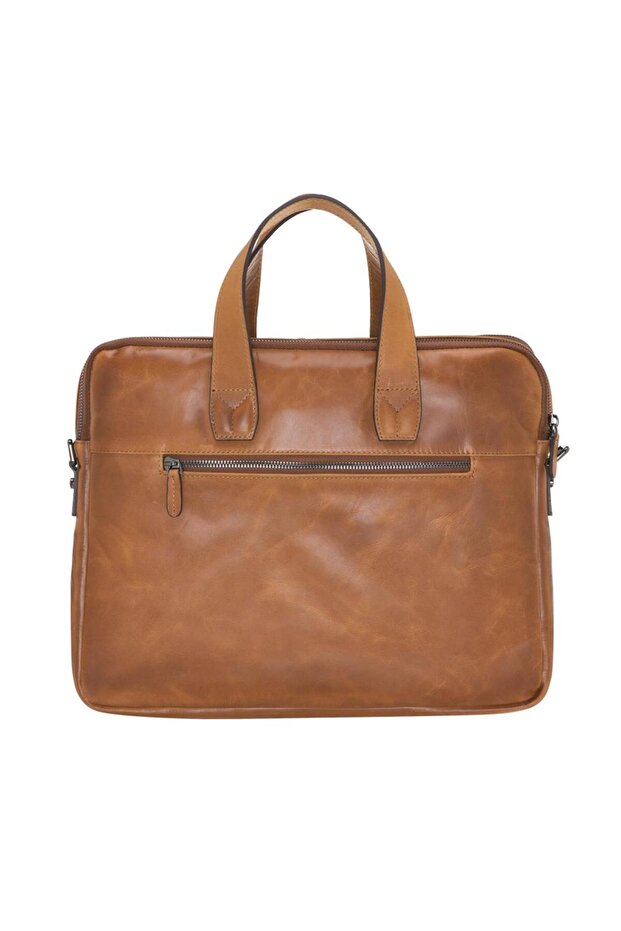 15.6" Taba Hakiki Deri Notebook Evrak Çantası - 2